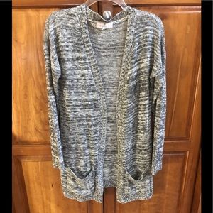 Pink Republic open front cardigan with pockets